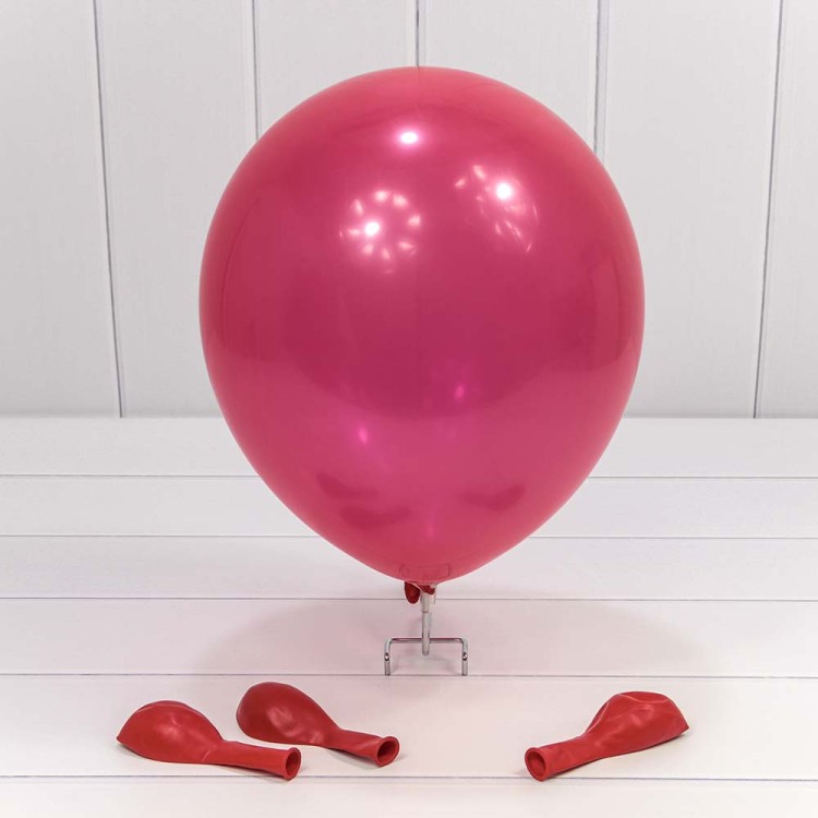 12300/5 Шарики воздушные из латекса "Пастель" 12"/30см (100 шт.) 2,8г Красный 1/50