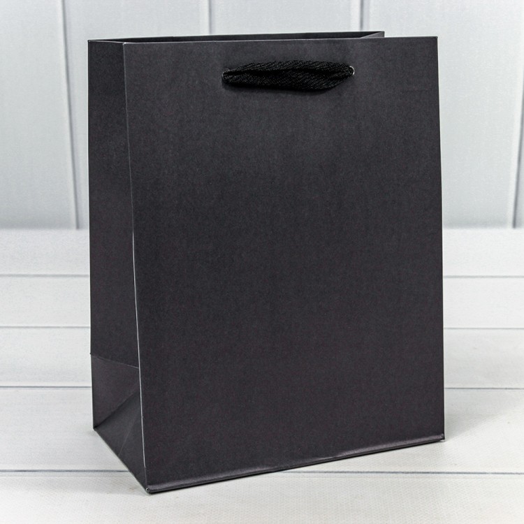 000221E/11 Пакет подарочный Крафт "Люкс" 18*23*10 210г Чёрный 1/10 1/360