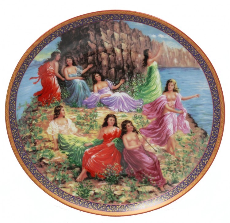 TR-21 Тарелки с девушками d=20,5 см