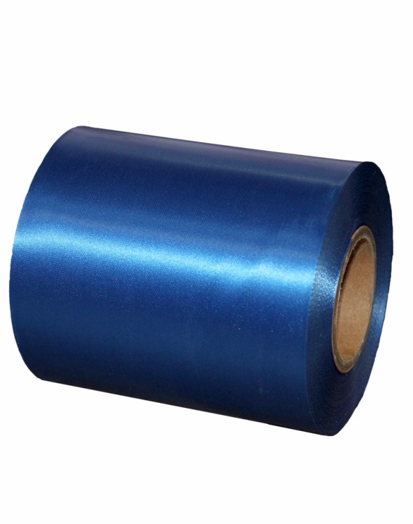 554-100/40 Лента атласная (сатин) 10 см*50 ярдов синий 1/20