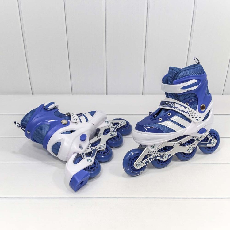 000301-200 Роликовые коньки M (34-37) со светящимися колесами (ассортимент) 1/6