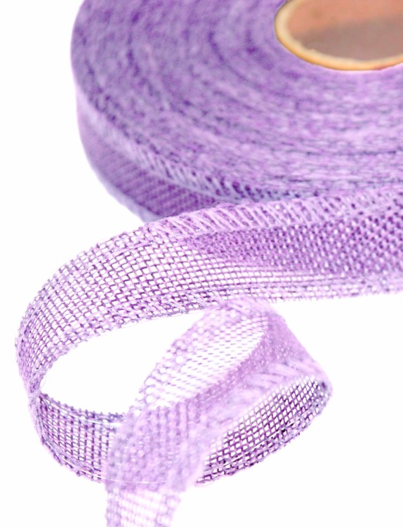 5511-25/A69 Лента декоративная из искусственного льна с проволокой 2,5 см*25 ярд светло-сиреневый 1/100 5511-25/A69 Лента декоративная из искусственного льна с проволокой 2,5 см*25 ярд светло-сиреневый 1/100
