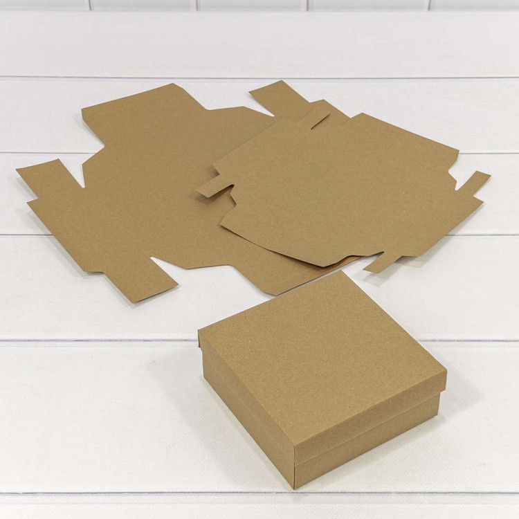 0007348 Коробка Квадратная 13*13*5 сборная Крафт класс А 1/20 1/400