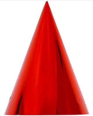 1501-5132 Колпаки блестящие красные, 6 штук