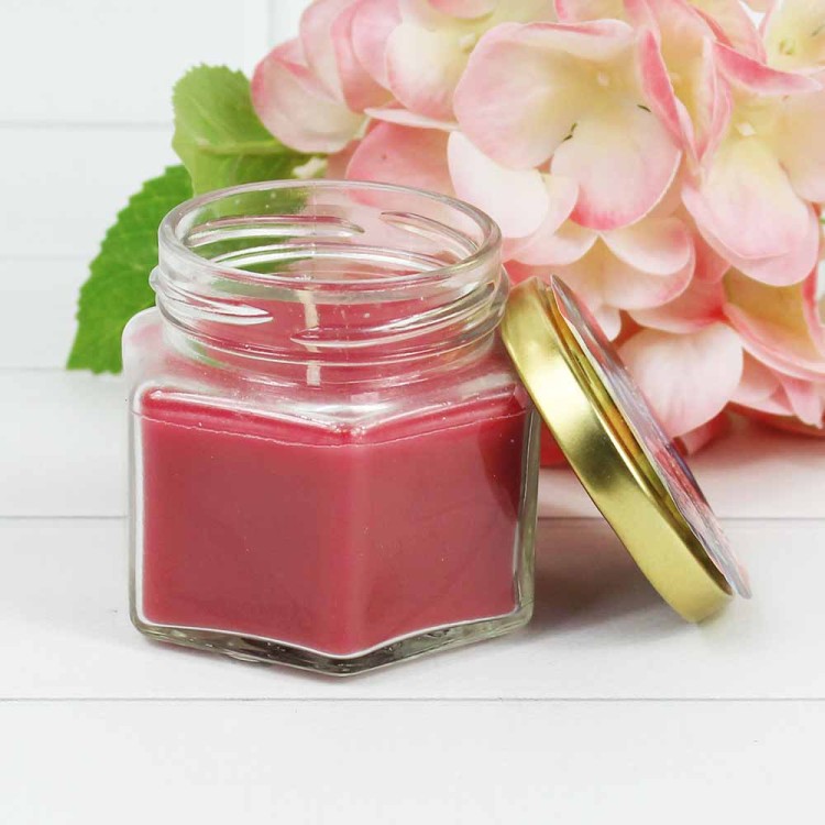 24005405910804 ЯГОДНАЯ КОРЗИНА Свеча парафиновая ароматизированная в баночке H-55мм D-65мм