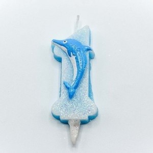 20012/1 Свечи для торта Цифра 1 "Дельфин" 6,7см 1/12 1/120 20012/1 Свечи для торта Цифра 1 "Дельфин" 6,7см 1/12 1/120