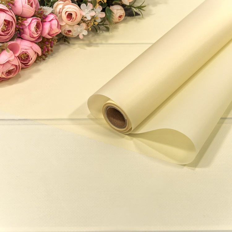 1657/2001 Плёнка 0,58*10м матовая однотонная 55мкм Бежевый-2001 1/30