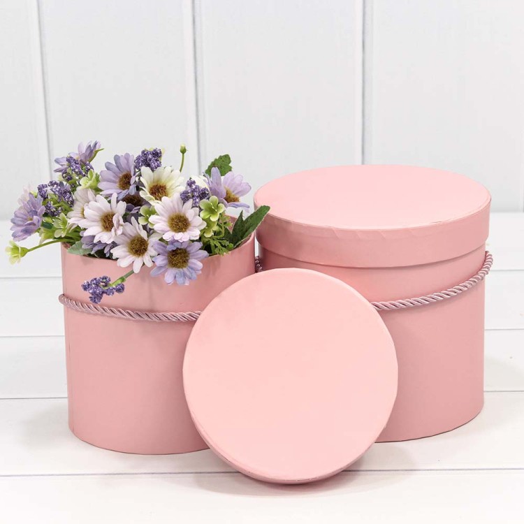 720112/1640 Коробки Цилиндр Набор 1/2 16*15 Розовый 1/12