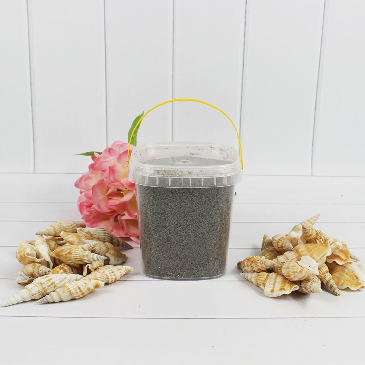 301527080914 Песок цветной серый (кварцевая крошка, фракция 0,5-1 мм) вес: 800г объем: 650мл