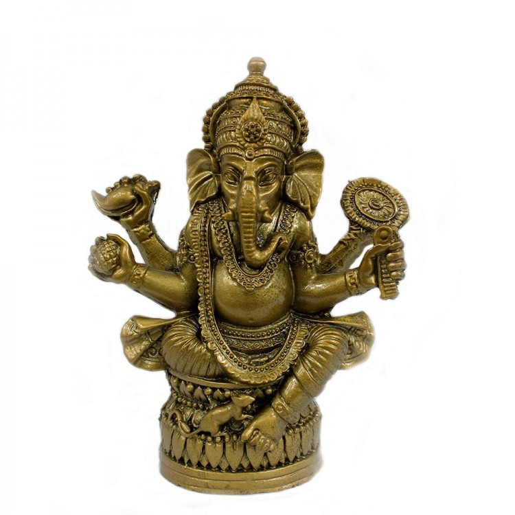 108209 Ганеша (под бронзу) 9,5х4х12 см