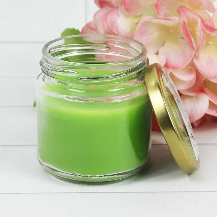 240050КАВР1306 ЛАЙМ Свеча парафин лайм аром. в баночке H-75мм D-70мм