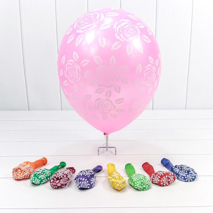 16500/1 Шарики воздушные из латекса с рисунком 12"/30см (100 шт.) 2,8г (микс 1) 1/60