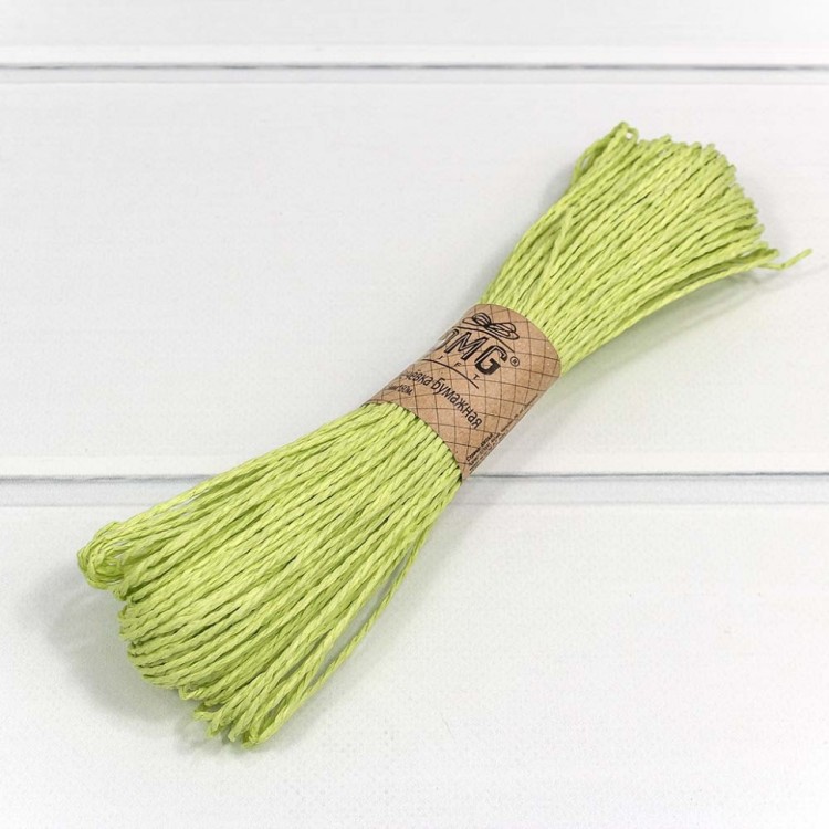 28874/6 Бечевка бумажная 1,5 мм*50 м салатовый 1/6 1/360