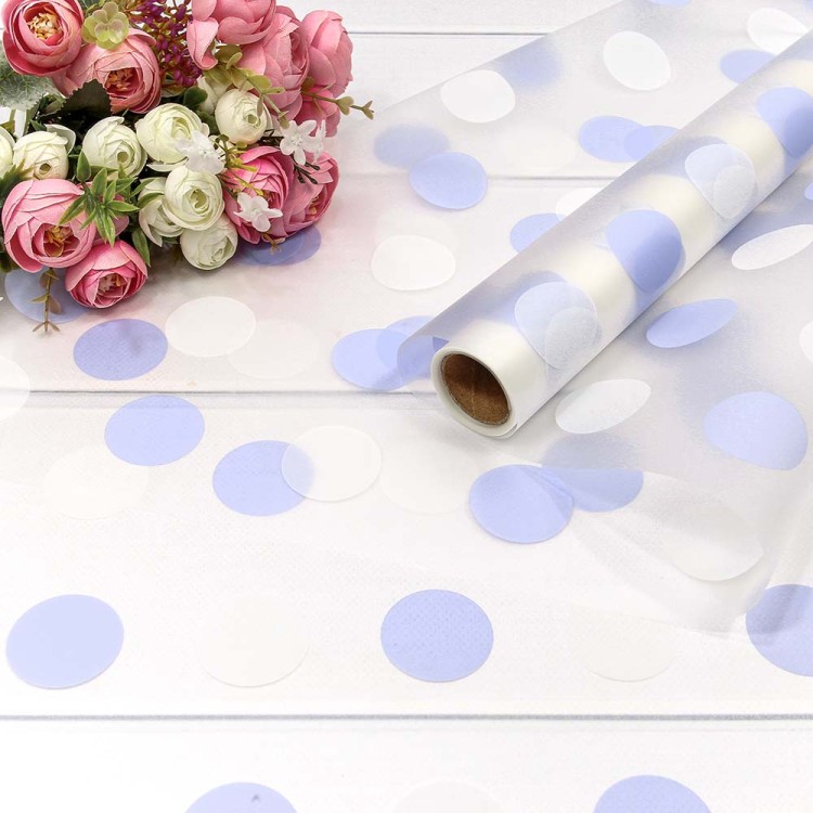 001371/1 Плёнка 0,58*10м прозрачная "Горох" Сиреневый 1/30 001371/1 Плёнка 0,58*10м прозрачная "Горох" Сиреневый 1/30