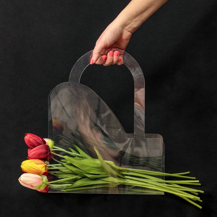 000918-1 Переноска для цветов 30*12*38 918 600мкм 1/10 1/100