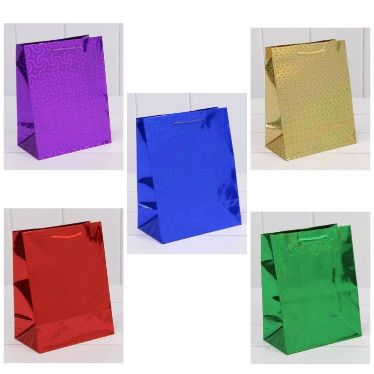 000LE Пакет подарочный голография (микс) 18*23*10 128г 1/20 1/480