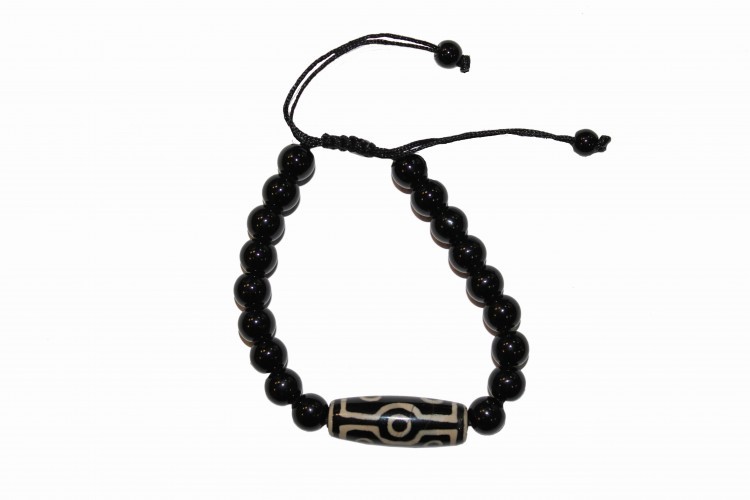 888817 Браслет с бусиной Дзи (семь глаз)