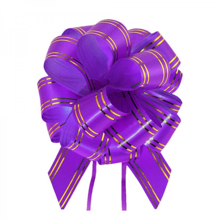 000525-30 Бант-шар 3см с золотой полосой 1/50 1/3000