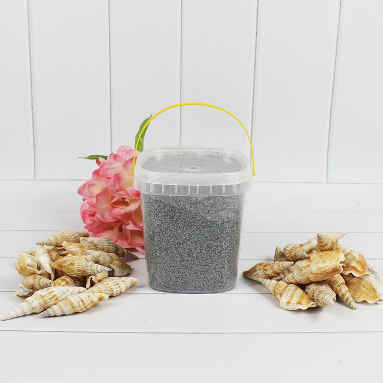 301527080931 Песок цветной серебро Silver sand (кварцевая крошка, фракция 0,5-1 мм) вес: 800г объем: 650мл