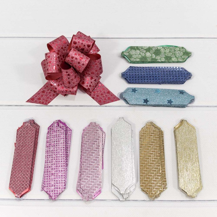 000542-30 Бант-шар 3 см "Блеск с рисунком" (микс) 1/50 1/2000