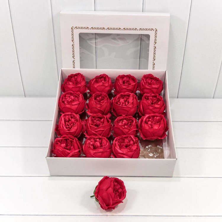 420059/17 Декоративный цветок-мыло "Пион" Красный 8*8 16шт. 1/20 420059/17 Декоративный цветок-мыло "Пион" Красный 8*8 16шт. 1/20