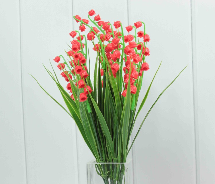 303-05-15/05 Искусственные цветы Ландыши 1/2 Красный