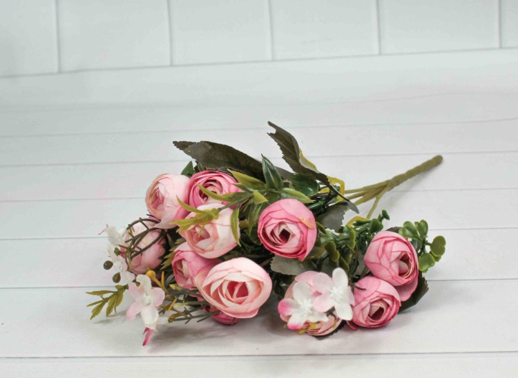 5002/66 Искусственные цветы Пионы Светло-розовый 30см 1/1