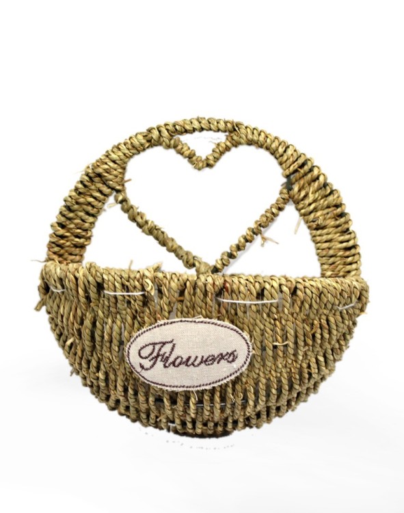 000420-60 Набор корзин 1/2 плетеный настенный 30*15*16 см для цветов 1/12 000420-60 Набор корзин 1/2 плетеный настенный 30*15*16 см для цветов 1/12