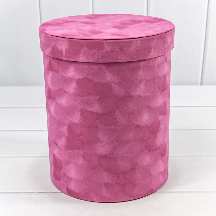 720952/4 Коробки Цилиндр Набор 1/6 21*25,5 "Бархатный" Лиловый 1/6