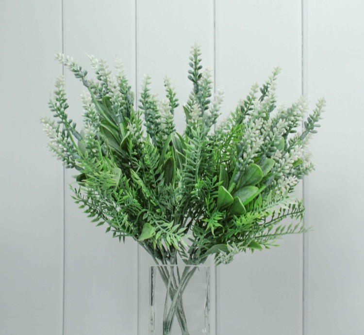 303-08-01 Искусственные цветы Лаванда Белый 1/2