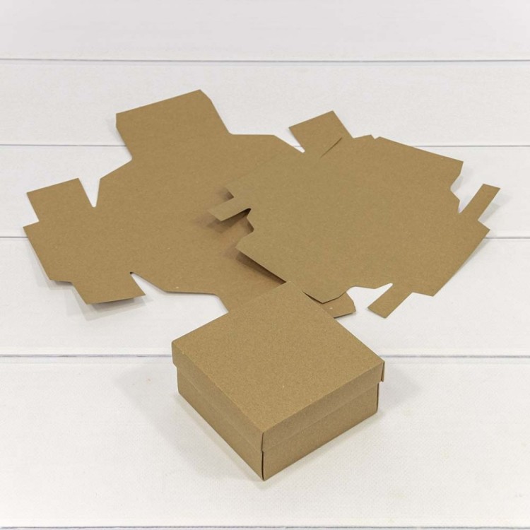 0007347/1 Коробка Квадратная 10*10*5 сборная Крафт 1/20 1/300