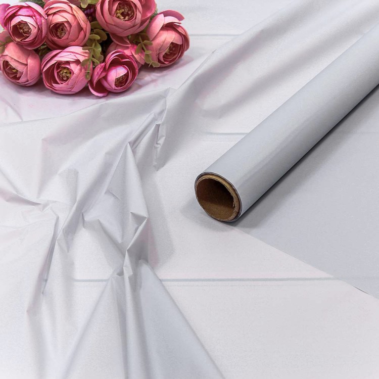 1665/6086 Плёнка 0,58*10м ламинированная "Тишью" 23мкм Серо-голубой 1/30 1665/6086 Плёнка 0,58*10м ламинированная "Тишью" 23мкм Серо-голубой 1/30