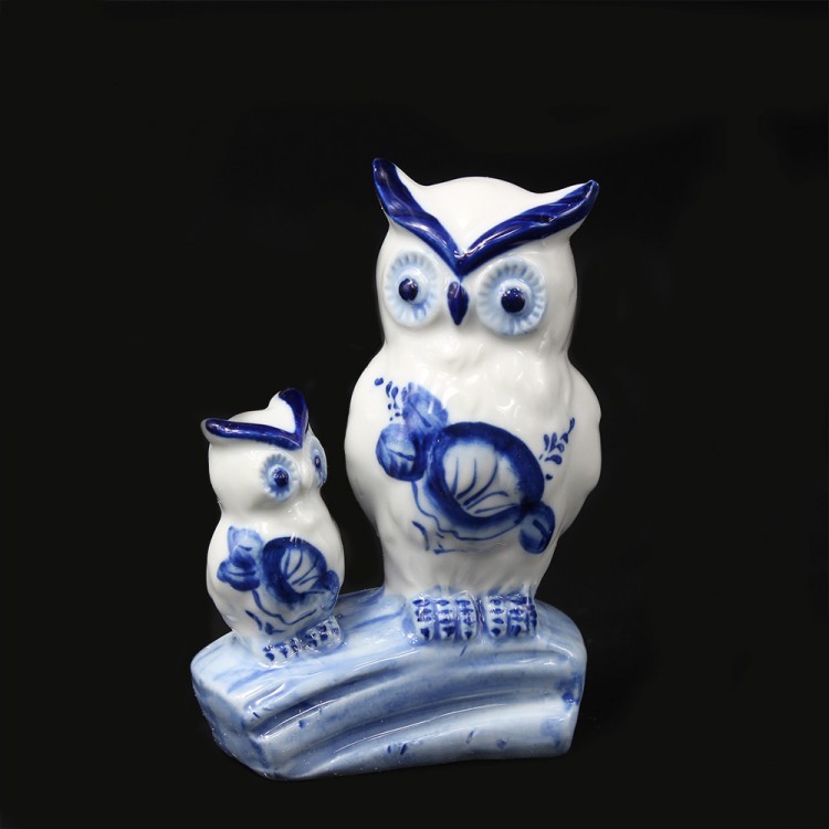 F8-4 Сова и совёнок 7x11 см