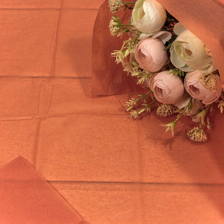 000100/15 Бумага в листах "Тишью" 50*66 (10 шт.) Оранжевый 1/250