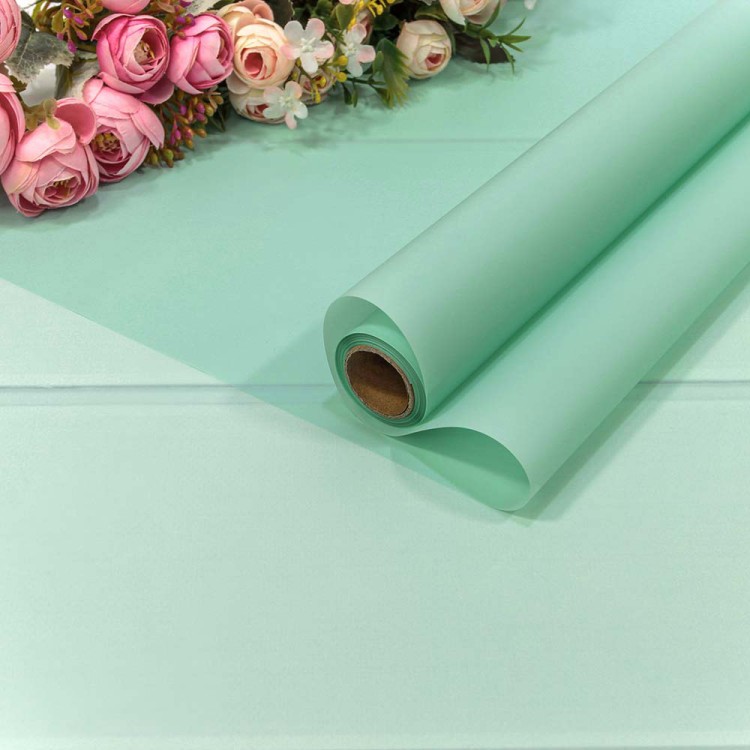 1657/0921 Плёнка 0,58*10м матовая однотонная 55мкм Магическая мята 1/30