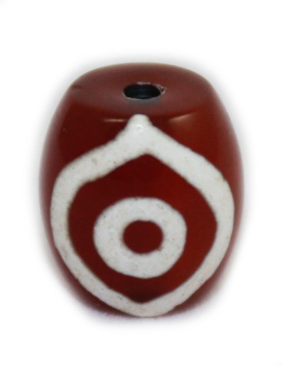 DZ101 Двуглазая Дзи (сердолик) 17*13 мм