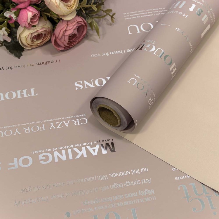 001346/1 Плёнка 0,58*10м матовая с серебряным тиснением 65мкм Пудровый 1/30 001346/1 Плёнка 0,58*10м матовая с серебряным тиснением 65мкм Пудровый 1/30