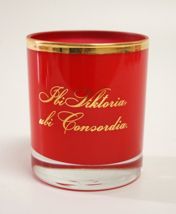 2711761021 КРАСНЫЙ ГЛЯНЕЦ. Золотая отводка Подсвечник из стекла с декором "Гладкий" 2711761021 КРАСНЫЙ ГЛЯНЕЦ. Золотая отводка Подсвечник из стекла с декором "Гладкий"