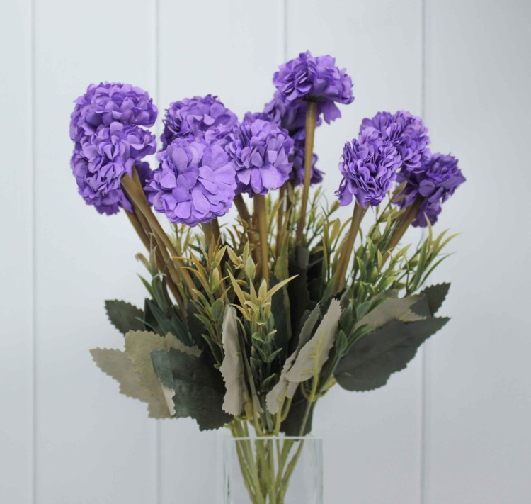 303-10-15/15 Искусственные цветы Георгина 1/2 Фиолетовый	