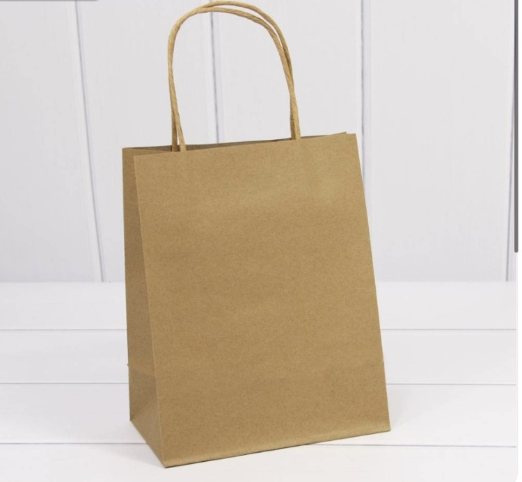 000216C/8 Пакет подарочный Крафт 26*32*12 120г 1/20 1/240