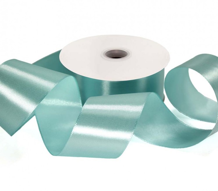 554-50/70 Лента атласная сатин 5 см*50 ярдов аквамариновый 1/3 1/96 