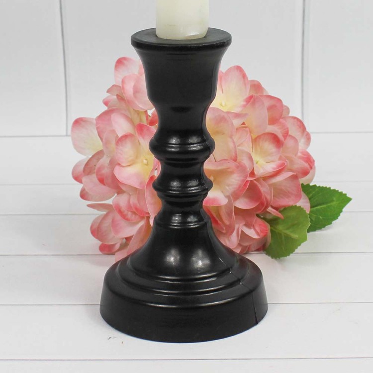 2706721424 ЧЕРНЫЙ МЕТАЛЛИК КРИСТОФФ-3 Подсвечник для столовых свечей малый