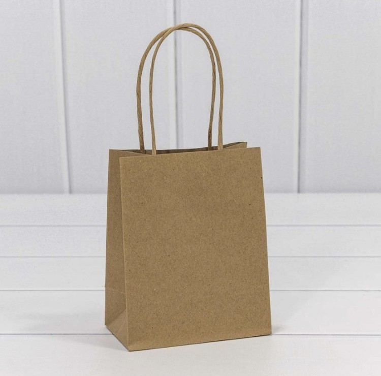 000216G/8 Пакет подарочный Крафт 14*20*8 120г 1/20 1/480