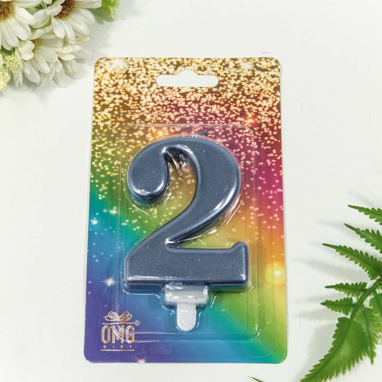 20010-74/2 Свеча для торта Цифра 2 "Гигант" 8см Синий 1/12 1/288 20010-74/2 Свеча для торта Цифра 2 "Гигант" 8см Синий 1/12 1/288