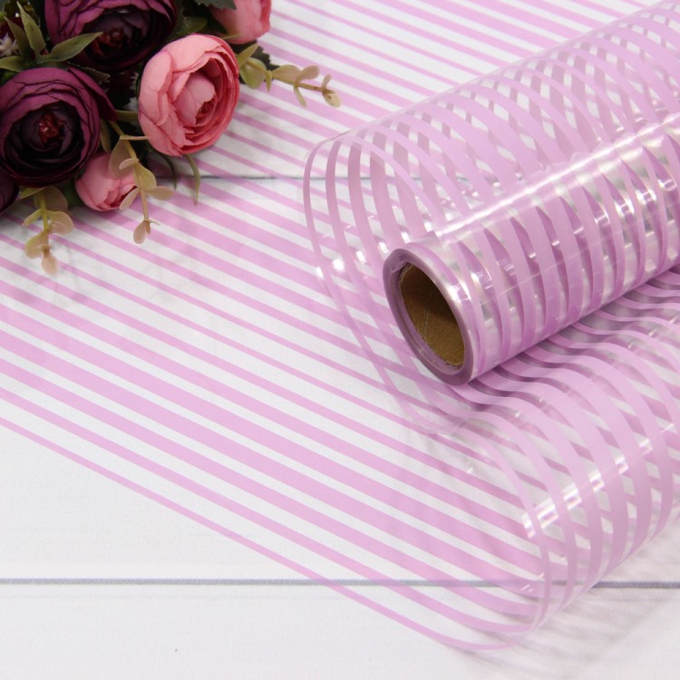 1602/6066 Пленка 0,58*10м глянцевая в полоску 50мкм Сиреневый 1/30 1602/6066 Пленка 0,58*10м глянцевая в полоску 50мкм Сиреневый 1/30