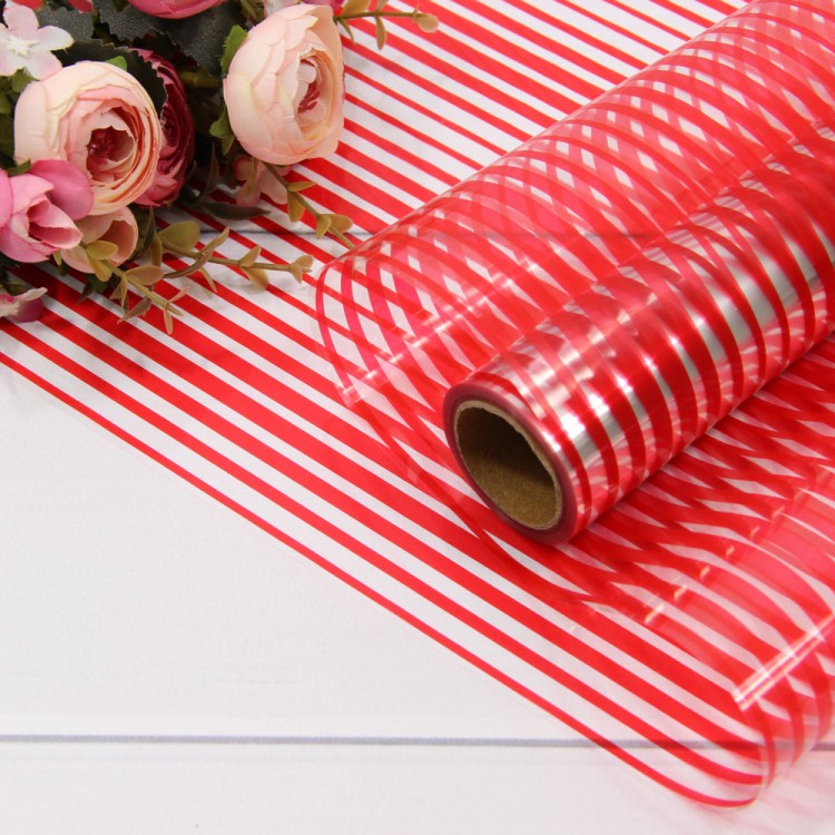 1602/3546 Плёнка 0,58*10м глянцевая в полоску 50мкм Красный-3546 1/30 1602/3546 Плёнка 0,58*10м глянцевая в полоску 50мкм Красный-3546 1/30