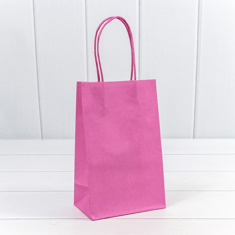 214G/232 Пакет подарочный Крафт Лиловый 13*21*8см 120г 1/20 1/240