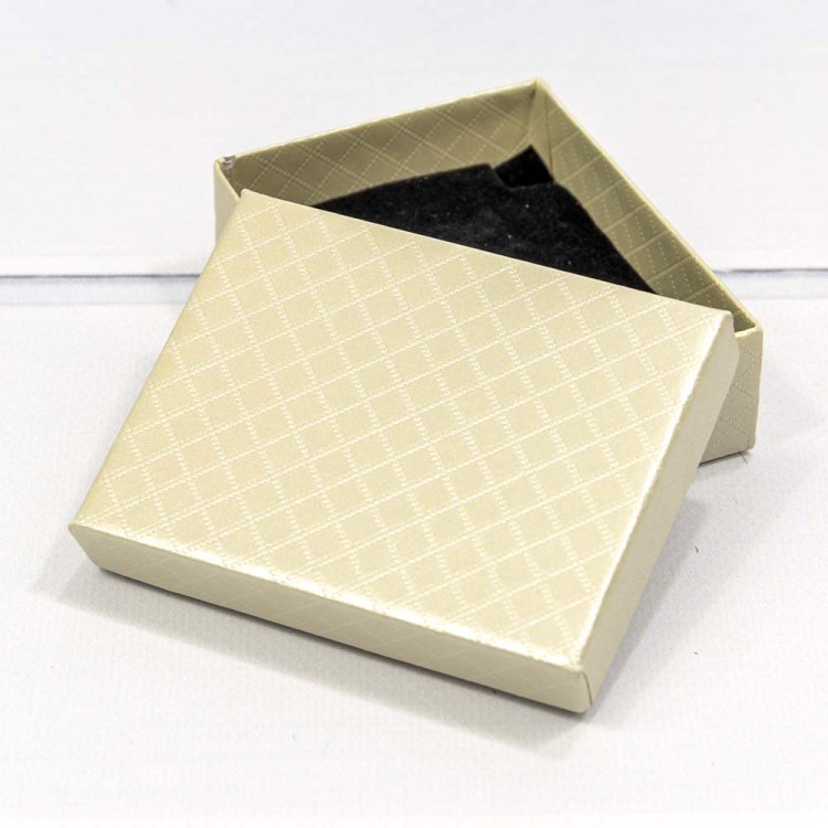 61279/3 Коробка Прямоугольная 9*7*2,8 "Ромбики" Бежевый 1/12 1/480