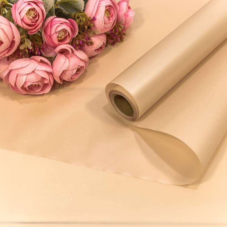 001353/10 Плёнка 0,58*10м с перламутровым отливом 50мкм Пудровый 1/30