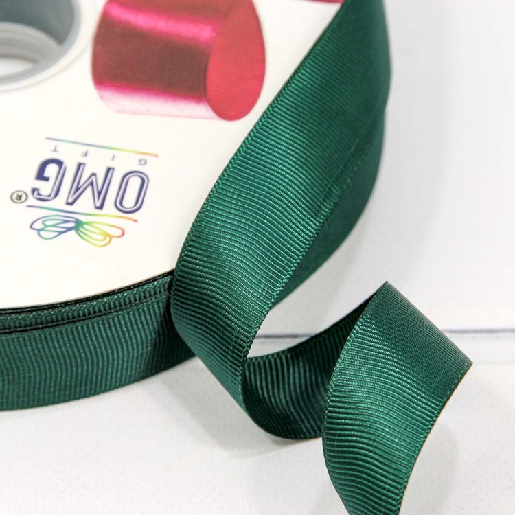 563-25/49 Лента Репсовая 2,5см*100ярд Тёмно-зелёный 1/13 1/52